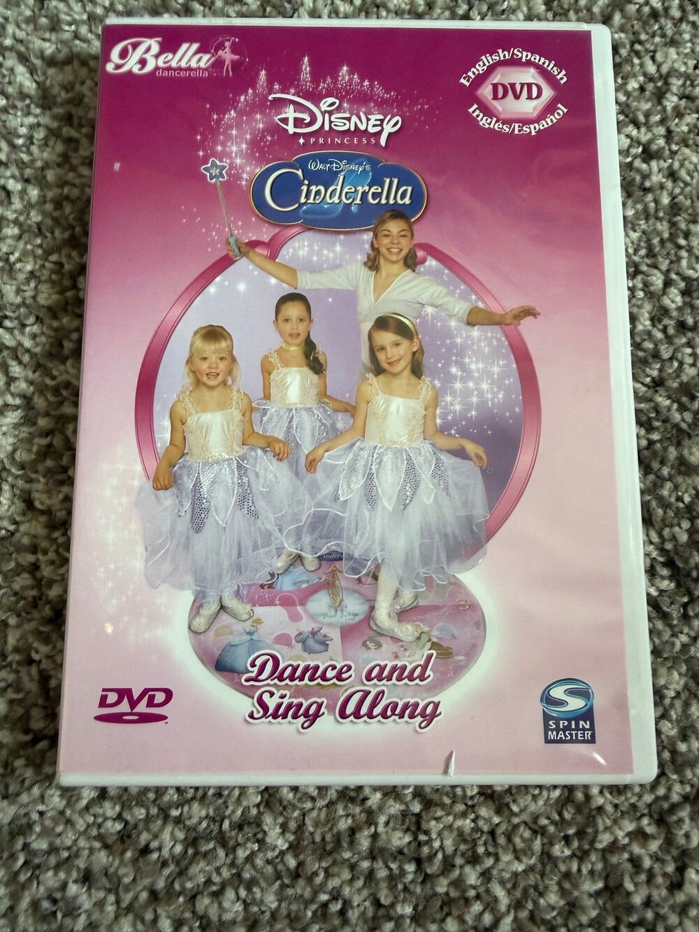 Vintage 2005 Bella Dancerella Disney Cinderella Dance and Sing Along DVD